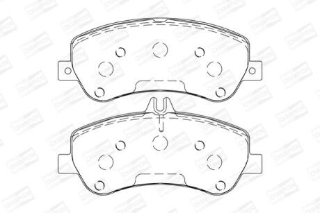 DB гальмівні колодки передн.GLK-Class 08- CHAMPION 573321CH