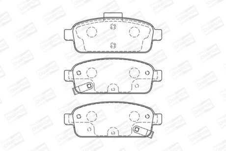 OPEL гальмівні колодки задн.Astra J,Mokka,Zafira,Chevrolet Cruze 09- CHAMPION 573335CH