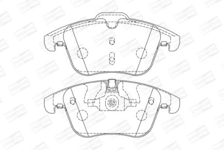 JAGUAR колодки гальмівні дискові XE 2.0 15- CHAMPION 573336CH