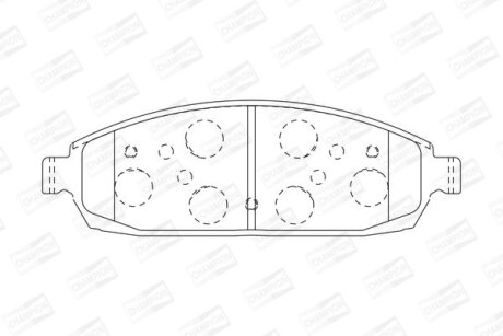 JEEP гальмівні колодки передн.Grand Cherokee 05- CHAMPION 573340CH