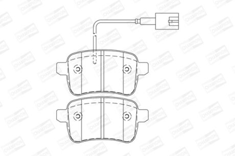 ALFA ROMEO К-т задніх гальм. колодок Giulietta 1,4-1,6 10- CHAMPION 573349CH
