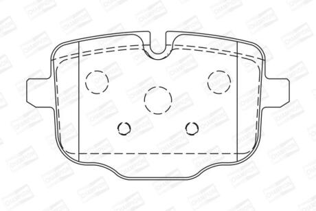 BMW гальмів.колодки задн.F10 530d-550,Touring 518d-550,6 Gran Coupe F06,Audi A6 14- CHAMPION 573353CH