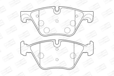 BMW гальмівні колодки передн.5 F10 518d-528i 11- CHAMPION 573364CH