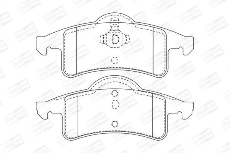 JEEP гальмівні колодки задн.Grand Cherokee 98- CHAMPION 573374CH