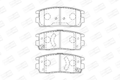 CHEVROLET гальмівні колодки задн.Captiva,Opel Antara 06- CHAMPION 573386CH