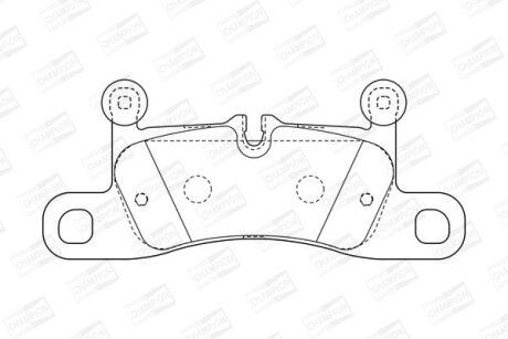 Гальмівні колодки зад. Touareg/Cayenne 10> CHAMPION 573395CH