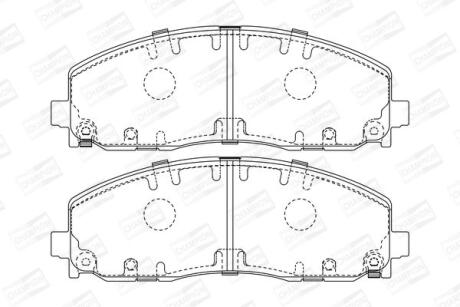 FIAT гальмівні колодки передн.Freemont,Chrysler Grand Voyager V,Lancia 2.0/3.6 11- CHAMPION 573411CH