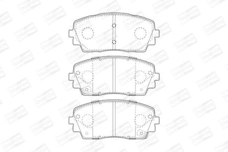 KIA гальмівні колодки передн.Picanto 11- CHAMPION 573420CH