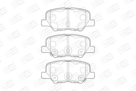 MITSUBISHI колодки гальм.задні Outlander 12-, ASX, CITROEN C4 Aircross, MAZDA 6 CHAMPION 573442CH