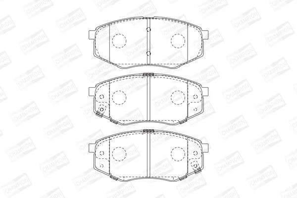 HYUNDAI Гальмівні колодки передн. ix20,Kia Soul II 10- CHAMPION 573454CH (фото 1)