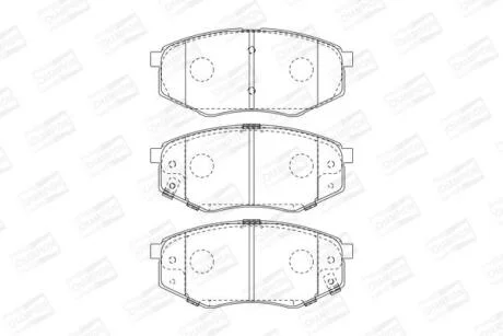 HYUNDAI Гальмівні колодки передн. ix20,Kia Soul II 10- CHAMPION 573454CH