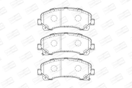 ISUZU колодки гальм. передн.D-Max I,II CHAMPION 573467CH