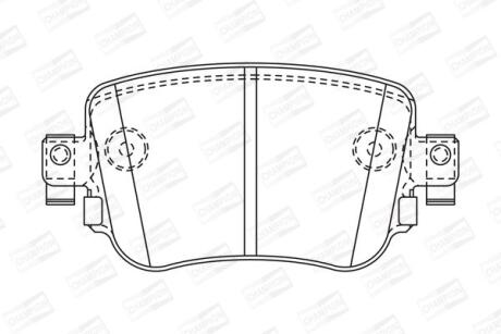 VW колодки гальмівні задн.Audi A1/Q3,Caddy IV 15-,Skoda Octavia III,Sharan 12- CHAMPION 573603CH