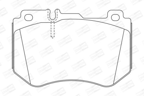 DB Колодки гальмівні передні W205 CHAMPION 573607CH