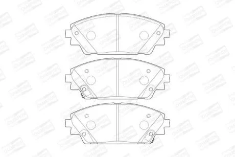 Гальмівні колодки пер. Mazda 3/CX-3 13- (Akebono) CHAMPION 573611CH