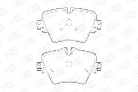 BMW гальмівні колодки передн.1 F40,2,3 G20,4,5 G30,X1 F48,X2,X3 G01,X4 CHAMPION 573612CH
