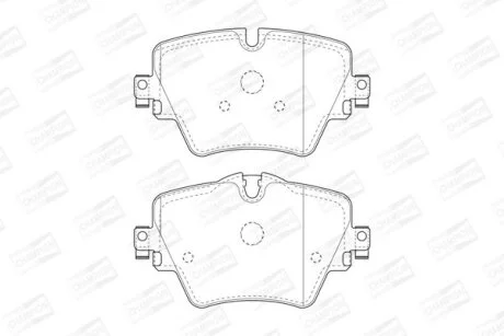 BMW гальмівні колодки передн.1 F40,2,3 G20,4,5 G30,X1 F48,X2,X3 G01,X4 CHAMPION 573612CH