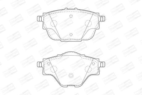 CITROEN гальмівні колодки задн.C4 Grand Picaasso, C4 Picasso 13-,Peugeot 308 CHAMPION 573622CH