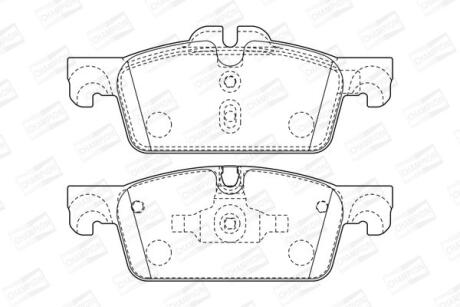 PEUGEOT гальмівні колодки передн. 508 I CHAMPION 573647CH