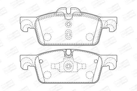 PEUGEOT гальмівні колодки передн. 508 I CHAMPION 573647CH