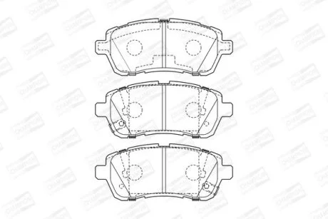 SUZUKI К-т передн. гальм колодок Swift CHAMPION 573648CH