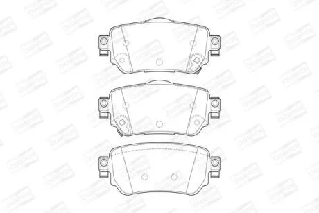 Гальмівні колодки зад. Nissan X-Trail/Qashqai II 13- (TRW) CHAMPION 573658CH