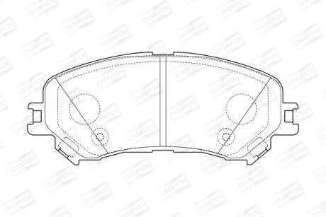 RENAUTL колодки гальм передн. Espace 1,6dCi 15- CHAMPION 573673CH