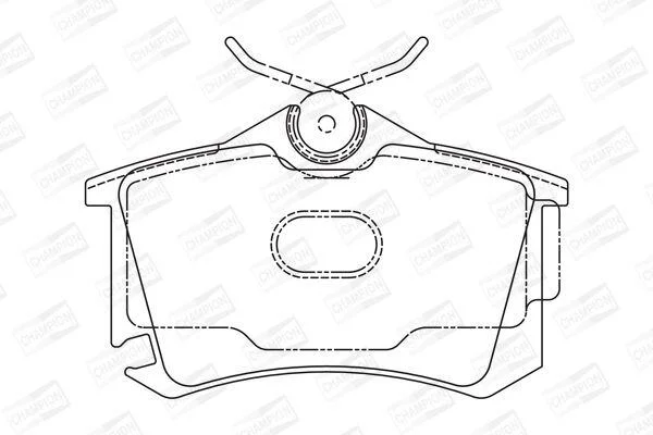 Гальмівні колодки пер. Subaru Impreza 02-/Forester 02- (TRW) CHAMPION 573682CH (фото 1)