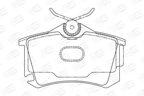 Гальмівні колодки пер. Subaru Impreza 02-/Forester 02- (TRW) CHAMPION 573682CH