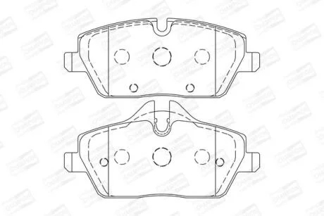 Гальмівні колодки пер. BMW 1(E81/E87)/MINI 06- (TRW) CHAMPION 573733CH