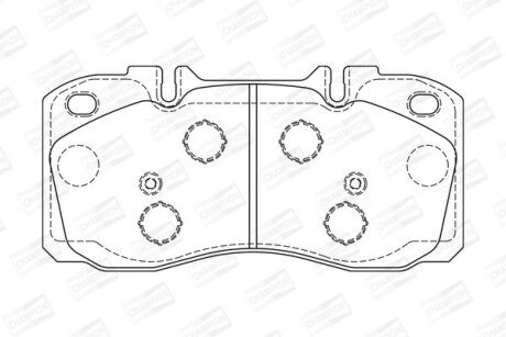 IVECO Гальмівні колодки передн. DAILY IV 60C14, 60C14 /P 09-11 CHAMPION 573741CH