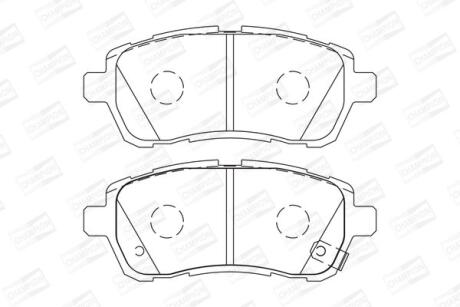 MAZDA гальмівні колодки передн.Mazda 2,Suzuki Swift III, IV,Daihatsu Materia CHAMPION 573745CH