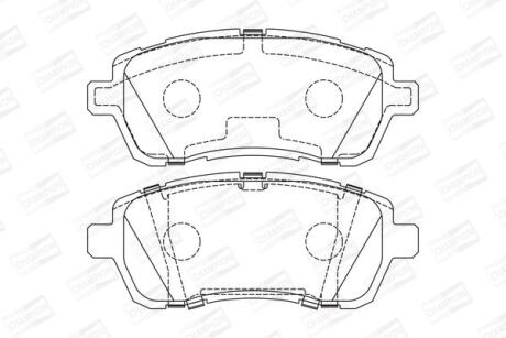 FORD гальмівні колодки передн.Fiesta 08-Mazda 2,Suzuki Baleno 16-,Swift IV 10- CHAMPION 573747CH