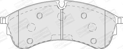 VW гальмівна колодка CRAFTER 2.0 TDI RWD 16-, MAN CHAMPION 573844CH