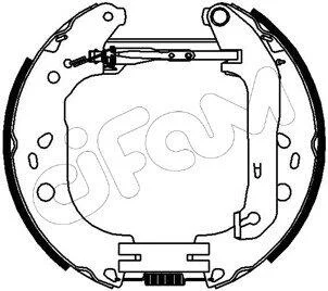 FORD Гальмівні колодки (барабан) Kit premounted, Focus II 04- CIFAM 151229 (фото 1)