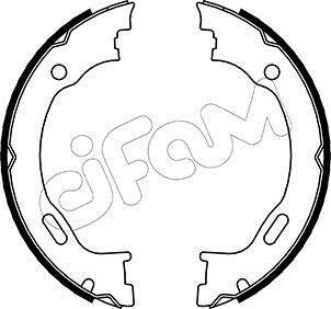 DODGE Комплект барабанних колодок CHALLENGER Купе 3.5 08-10, CHRYSLER 300C (LX, LE) 2.7 07-12 CIFAM 153-242