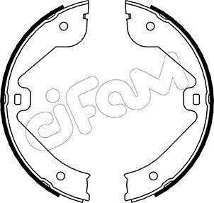 VW Комплект барабанних колодок TOUAREG (7LA, 7L6, 7L7) 2.5 R5 TDI 03-10, AUDI Q7 (4LB) 3.0 TFSI quattro 10-15 CIFAM 153244
