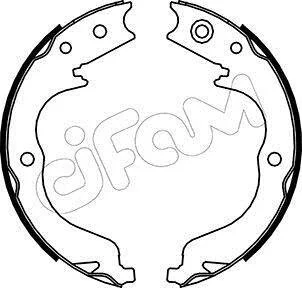 CITROEN Комплект барабанних колодок C-CROSSER (VU_, VV_) 2.2 HDi 07-12, MITSUBISHI LANCER VIII (CY_A, CZ_A) EVO X - FQ400 (CZ4A) 09-10,PEUGEOT 4007 (VU_, VV_) 2.2 HDi 07-13, SUBARU OUTBACK (BR) 2.5 i AWD (BR9) 09- CIFAM 153268