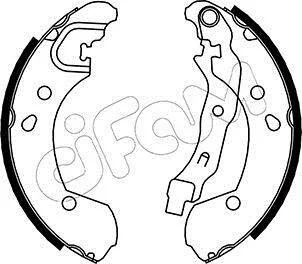 NISSAN Комплект барабанних колодок NOTE (E11, NE11) 1.5 dCi 06-12, RENAULT MODUS / GRAND MODUS (F/JP0_) 1.2 11- CIFAM 153290