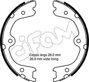 NISSAN Комплект барабанних колодок NAVARA NP300 (D40) 2.5 04-, INFINITI FX 35 08-11 CIFAM 153-298