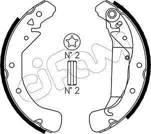 OPEL Комплект барабанних колодок ASTRA H (A04) 1.6 (L48) 04-10 CIFAM 153311