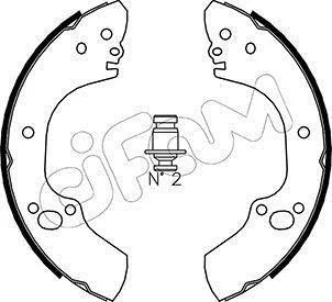 К-кт барабанних колодок OPEL Campo 01- CIFAM 153312