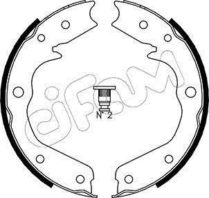 ACURA Комплект барабанних колодок MDX (YD1) 3.5 Повний 01-05, HONDA ODYSSEY (RL1, RA6, RA_) 2.4 (RB3) 08-13 CIFAM 153-315