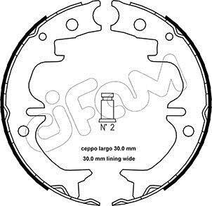 TOYOTA Комплект барабанних колодок AURION (_V4_) 3.5 (GSV40) 06-11, LEXUS ES (_V4_) 240 (ACV40_) 09-12 CIFAM 153-442