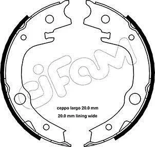 TOYOTA Комплект барабанних колодок AVENSIS (_T25_) 2.0 D-4D (ADT250_, ADT250R) 06-08 CIFAM 153443