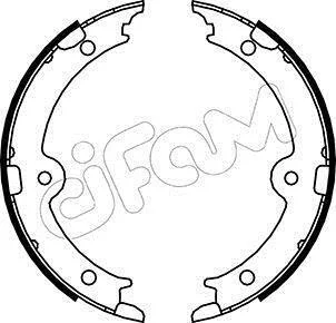 LEXUS Комплект барабанних колодок GS (_S19_) 300 (GRS190_) 05-11, TOYOTA CROWN (_S21_) 2.5 (GRS210) 12- CIFAM 153449 (фото 1)
