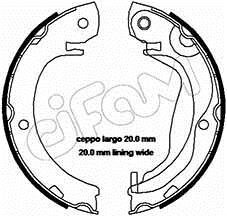 TOYOTA Комплект барабанних колодок COROLLA Verso (ZER_, ZZE12_, R1_) 1.4 D-4D (NDE120) 04-09 CIFAM 153-453