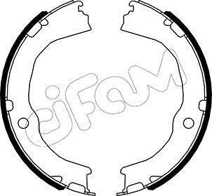 CHEVROLET Комплект барабанних колодок CAMARO 2.0 Turbo 16- CIFAM 153-485