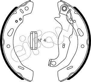 FORD Комплект барабанних колодок FIESTA VI (CB1, CCN) 1.6 15-17 CIFAM 153-490
