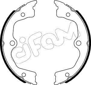 ACURA Комплект барабанних колодок TL (UA8, UA9) 3.7 AWD 12-, HONDA ACCORD VIII (CP) 2.4 07-12 CIFAM 153-495